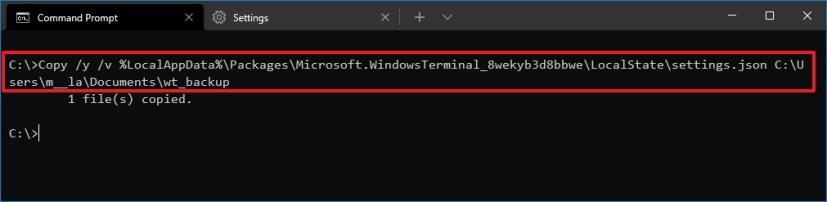 How to backup and restore settings on Windows Terminal
