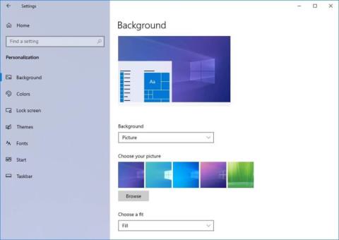 Как изменить фоновое изображение в Windows 10