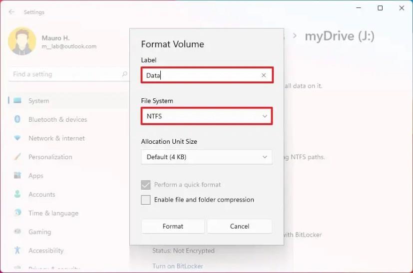 How to format hard drive on Windows 11