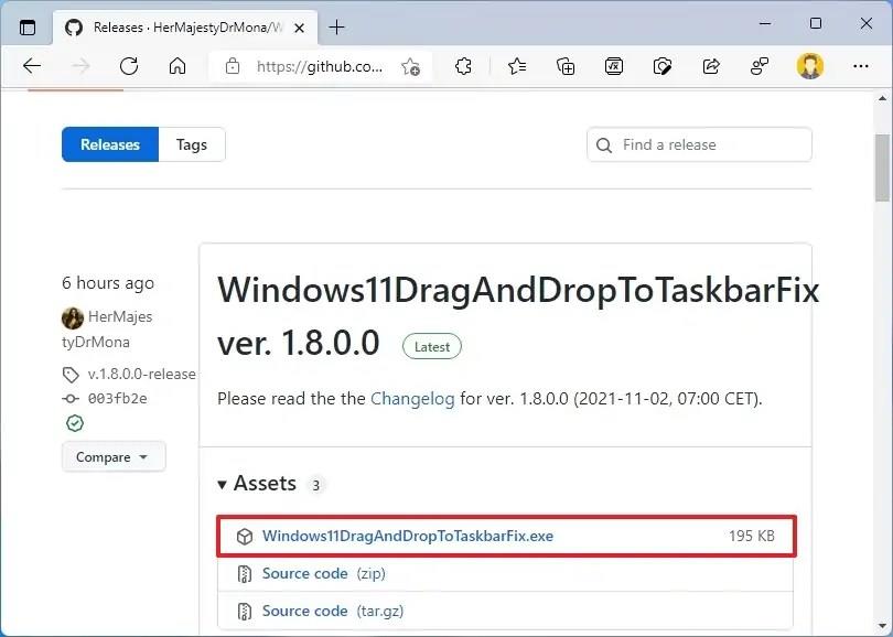 How to enable Taskbar drag and drop on Windows 11