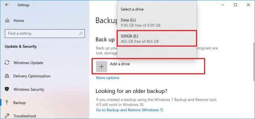 How to use File History to backup files on Windows 10