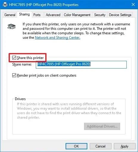 HOW TO SHARE USB PRINTER OVER THE NETWORK ON WINDOWS 10