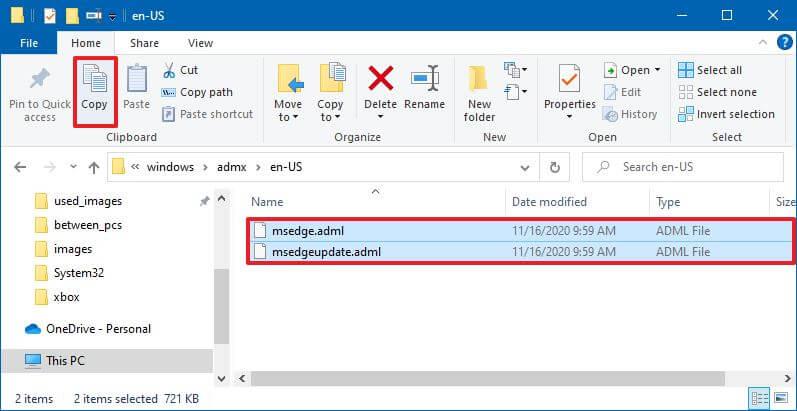 How to install Microsoft Edge Group Policy templates on Windows 10