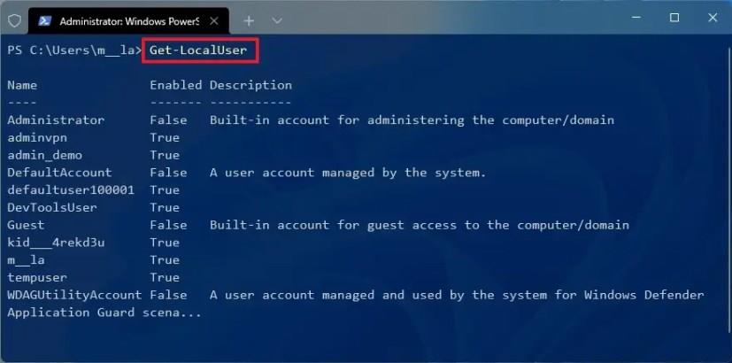 How to change password using PowerShell on Windows 11