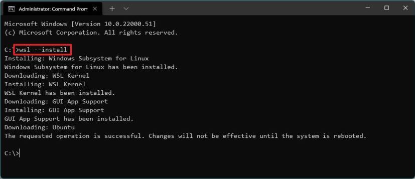 How to install Windows Subsystem for Linux (WSL) on Windows 11