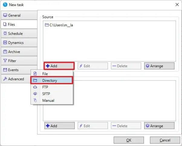 How to create file backup with Cobian on Windows 11