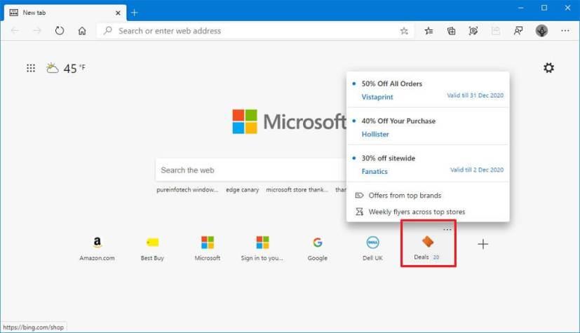 Microsoft Edge gets coupons support and shopping features
