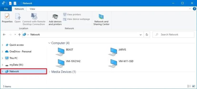How to see computers on network on Windows 10