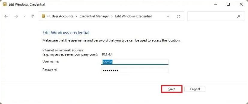 How to use Credential Manager on Windows 11