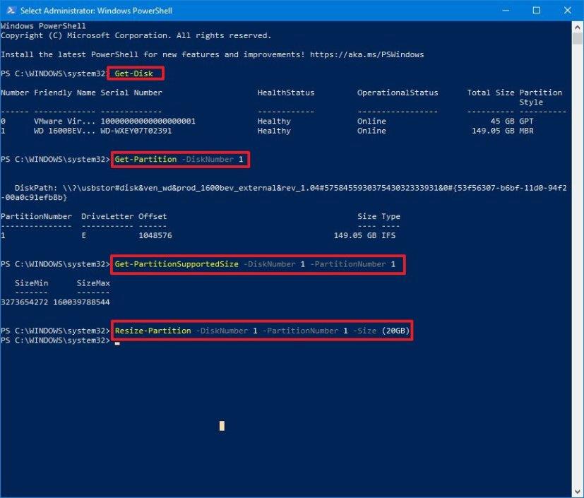 How to resize drive partition on Windows 10