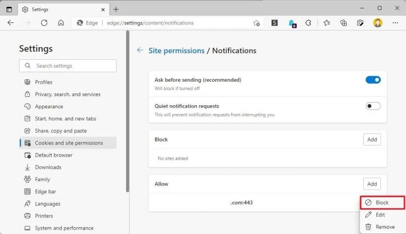 How to stop web notifications in Chrome, Firefox, Edge on Windows 11