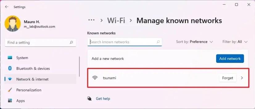 How to change network profile type on Windows 11