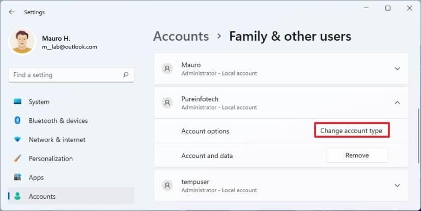 How to create local administrator account on Windows 11