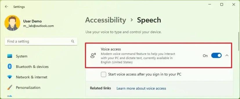 How to enable and use Voice Access on Windows 11 22H2