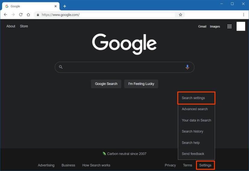 How to enable dark theme for search results in Google