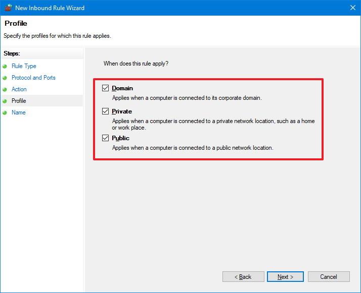 How to open firewall port on Windows 10