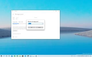 Windows 10 の記憶域スペースでプール名を変更する方法