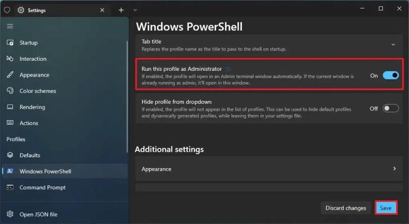 How to always run PowerShell as administrator