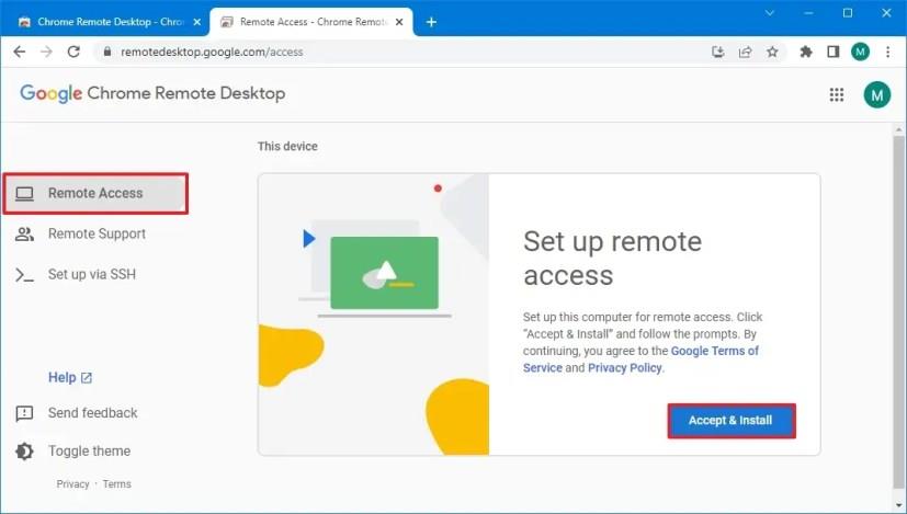 How to enable remote desktop on Windows 10 Home using Chrome