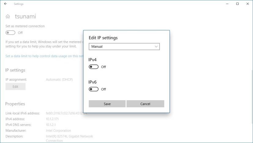 How to set a static IP address on Windows 10