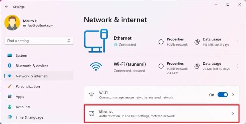 How to change network profile type on Windows 11