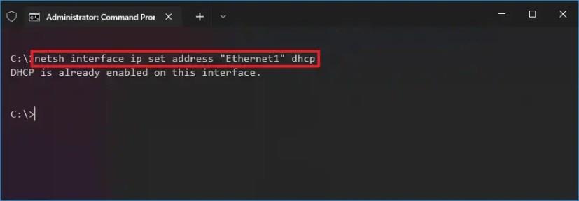 How to change from static to dynamic IP address on Windows 10