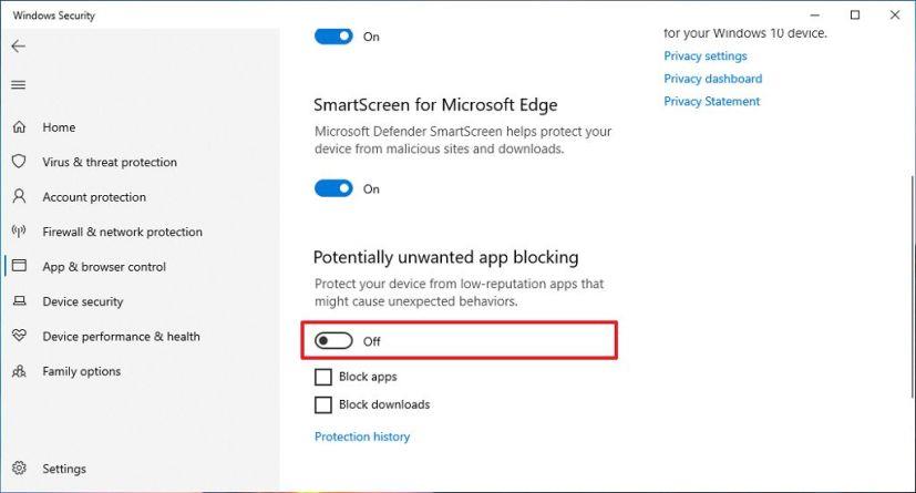 How to block potentially malicious apps on Windows 10