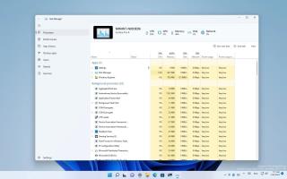 Windows 11 primește un nou Manager de activități cu suport pentru modul întunecat
