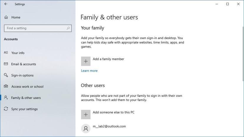 How to see all existing user accounts on Windows 10