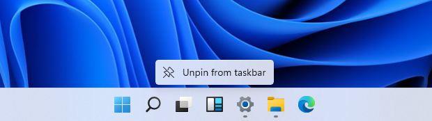 How to remove Widgets from taskbar on Windows 11