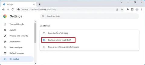 Bagaimana untuk meneruskan tempat anda berhenti dari Chrome, Edge, Firefox