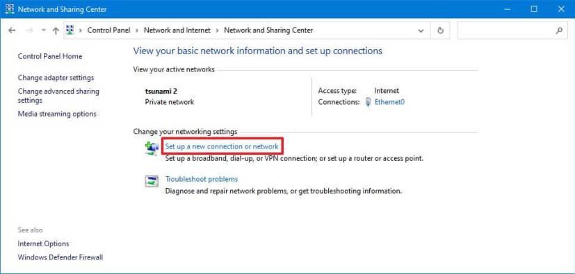 How to add new Wi-Fi network profile on Windows 10