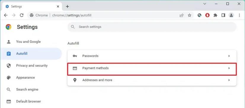 How to delete autofill entries on Google Chrome