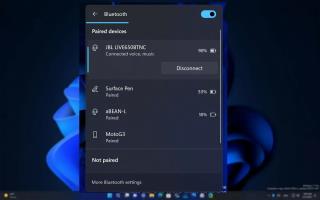 Windows 11 per ottenere la nuova interfaccia utente Bluetooth per gestire i dispositivi nelle Impostazioni rapide