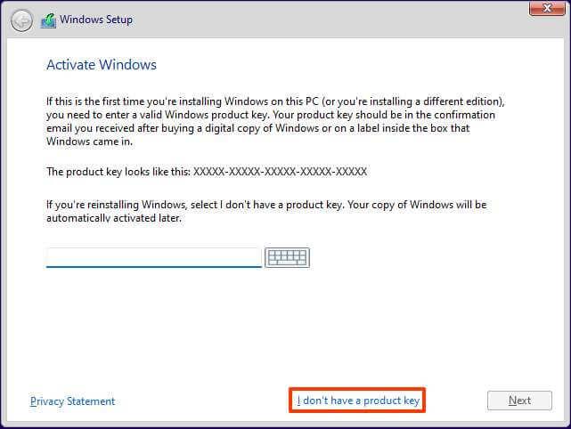 How to install Windows 11 with local account