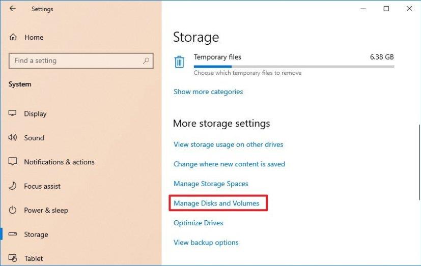 How to change drive letter using Settings on Windows 10