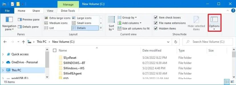 How to show hidden files on Windows 10