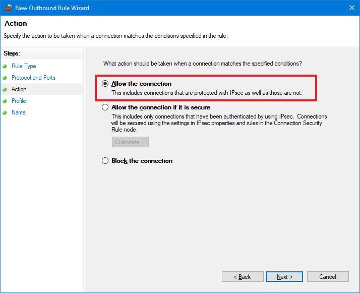 How to open firewall port on Windows 10