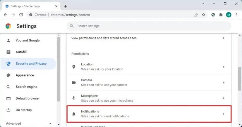 How to stop web notifications in Chrome, Firefox, Edge on Windows 11