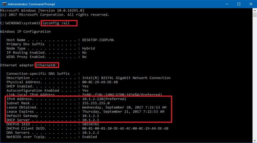 How to set a static IP address on Windows 10