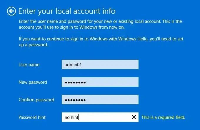 How to switch from Microsoft account to local account on Windows 11