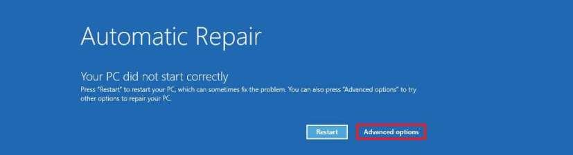 How to access Advanced Startup Options on Windows 11