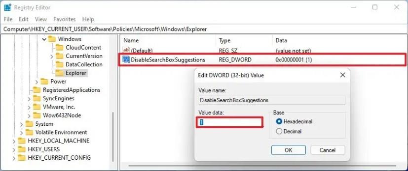 How to disable search web results on Windows 11