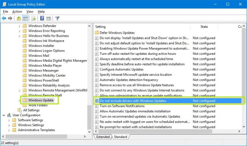 How to stop automatic driver installation on Windows 10