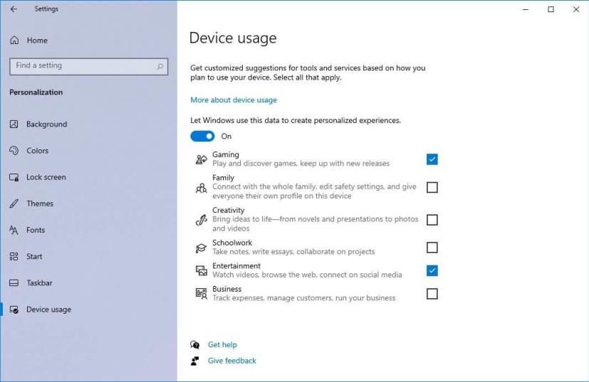 WINDOWS 10 21H2 TO GET NEW DEVICE USAGE, SPOTLIGHT, TOUCHPAD SETTINGS