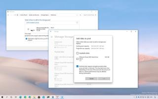 Comment ajouter des lecteurs au pool dans les espaces de stockage sous Windows 10