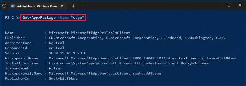 How to view installed apps with PowerShell on Windows 10