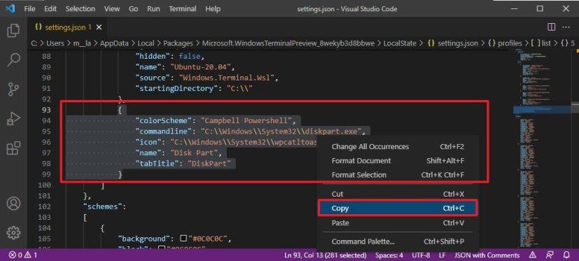 How to create or duplicate profiles on Windows Terminal