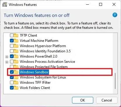 How to enable Sandbox on Windows 11