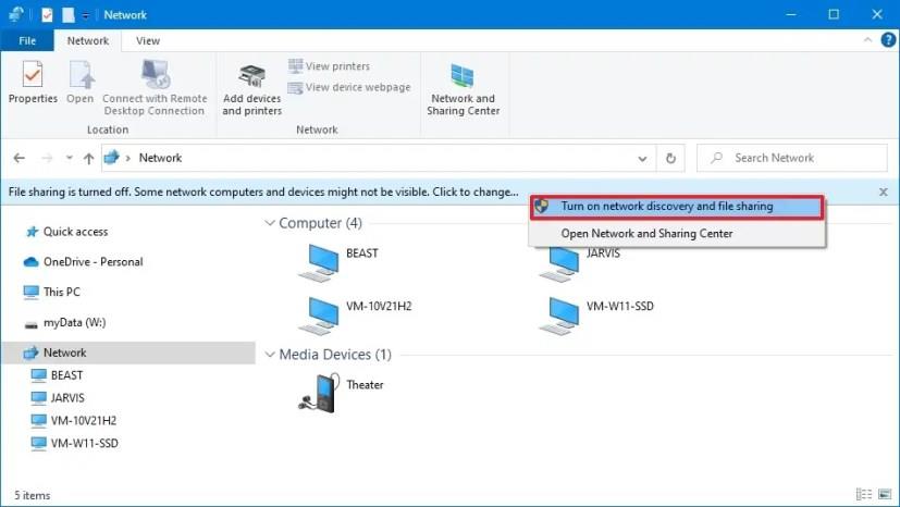 How to see computers on network on Windows 10